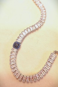 Tennis Bracelet With Blue