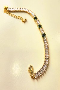 Tennis Bracelet with Green